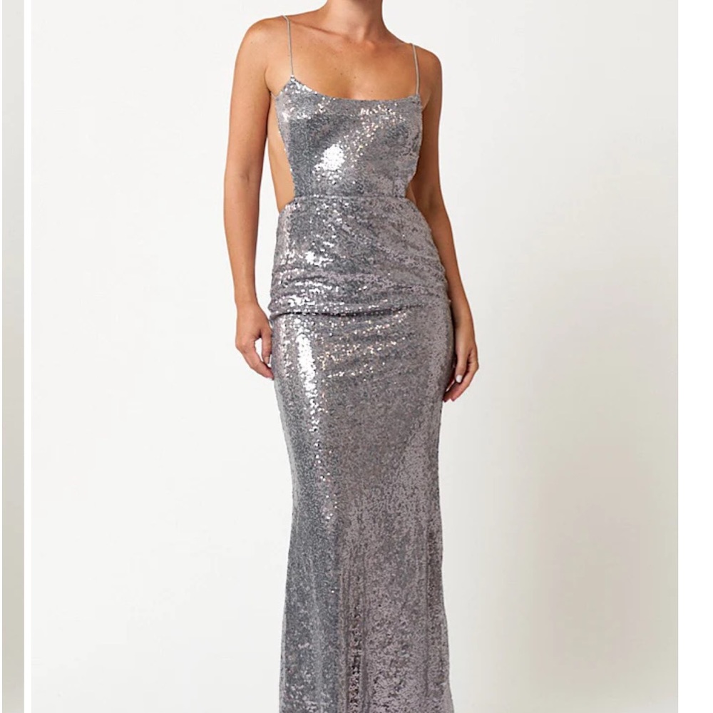 PLATINUM MAXI DRESS
